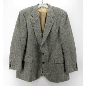 VINTAGE Lacoste Sport Coat 42 Izod Tweed Blazer Herringbone 70s 80s *